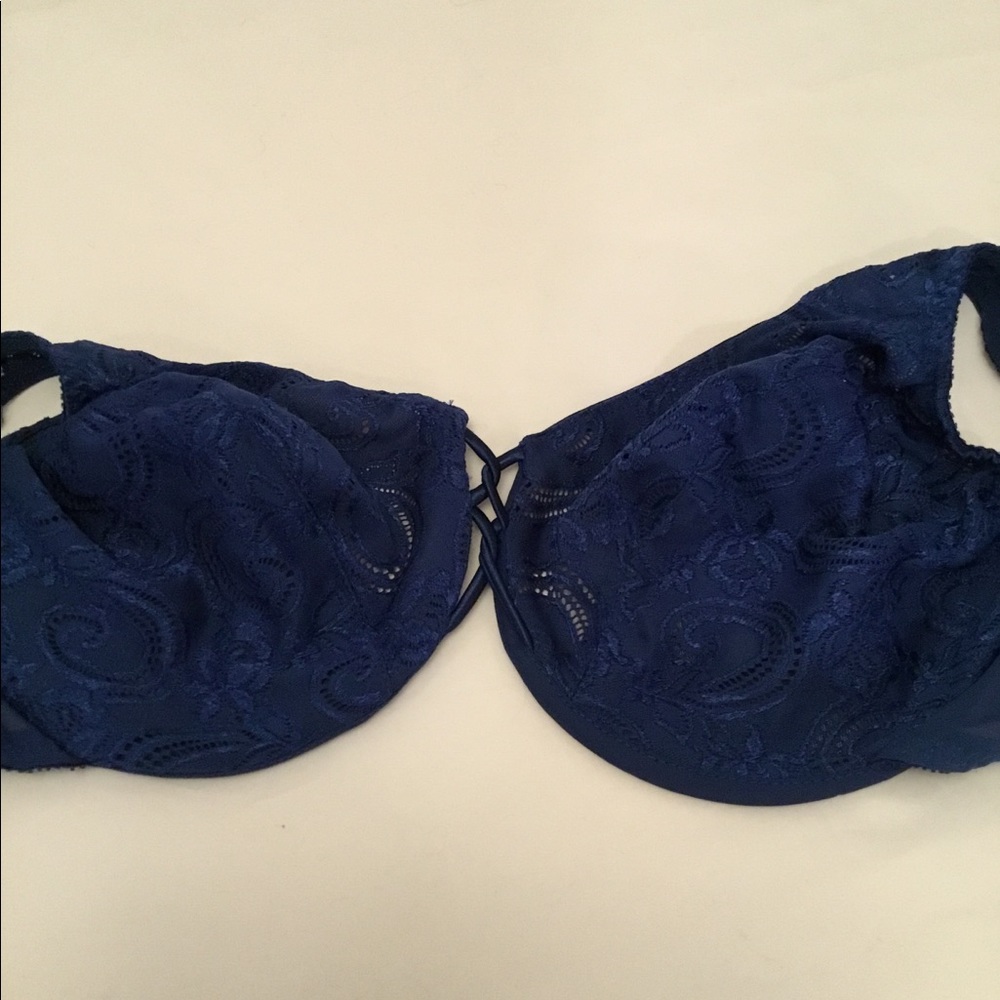 Olga blue lace Bra. Sz 36DD. NWOT